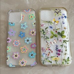 iPhone 15 Floral and Pastel Flower Phone Case Set